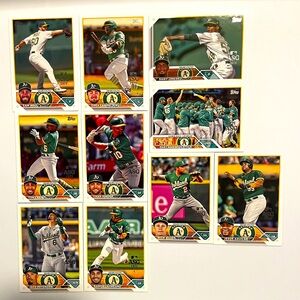 OAKLAND ATHLETICS 2023 TOPPS ASG TEAM SET - 10 CARDS TOTAL! ALL CARDS ARE MINT